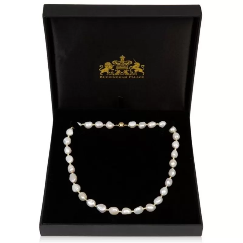 Baroque Pearl And Gold Bead Necklace*Royal Collection Shop Clearance