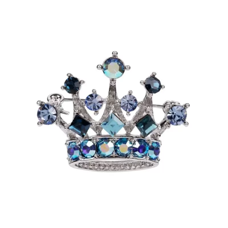 Blue And Silver Crown Brooch*Royal Collection Shop Fashion