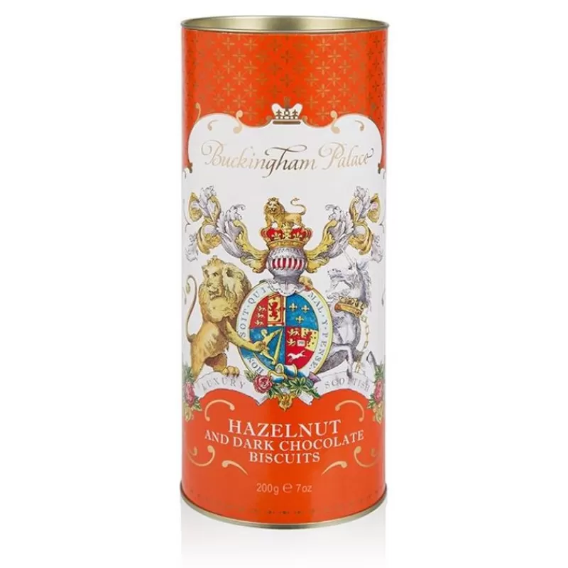 Buckingham Palace Hazelnut And Chocolate Chip Biscuit Tube*Royal Collection Shop Discount