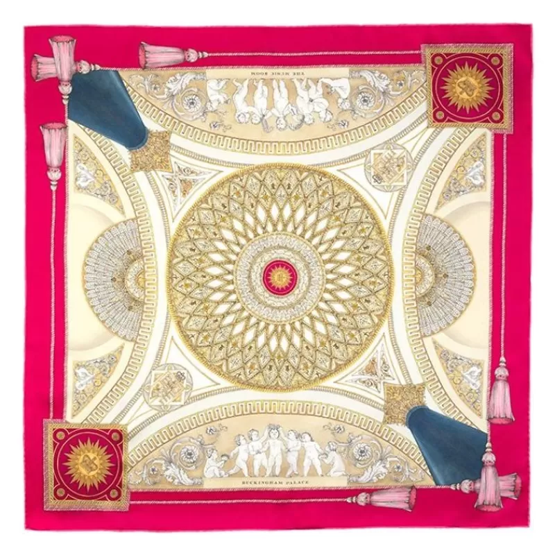 Buckingham Palace Music Room Silk Scarf*Royal Collection Shop Fashion