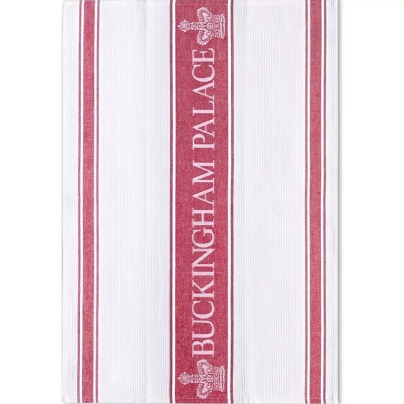 Buckingham Palace Red Waffle Tea Towel*Royal Collection Shop Flash Sale