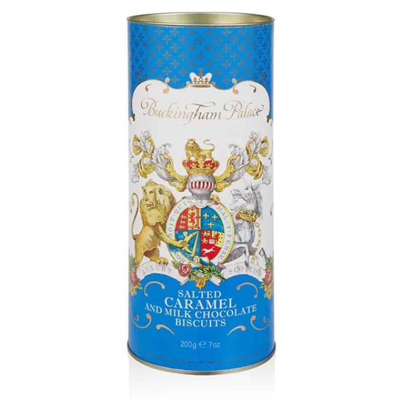 Buckingham Palace Salted Caramel And Chocolate Biscuit Tube*Royal Collection Shop Outlet