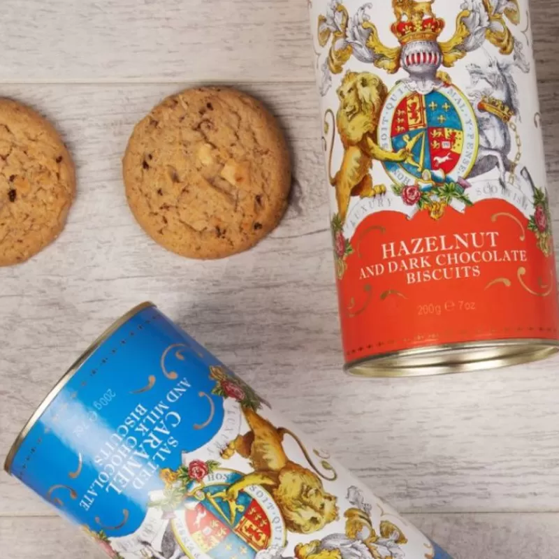 Buckingham Palace Salted Caramel And Chocolate Biscuit Tube*Royal Collection Shop Outlet