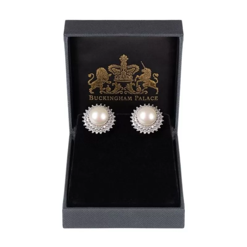 Centred Pearl Earrings*Royal Collection Shop Online