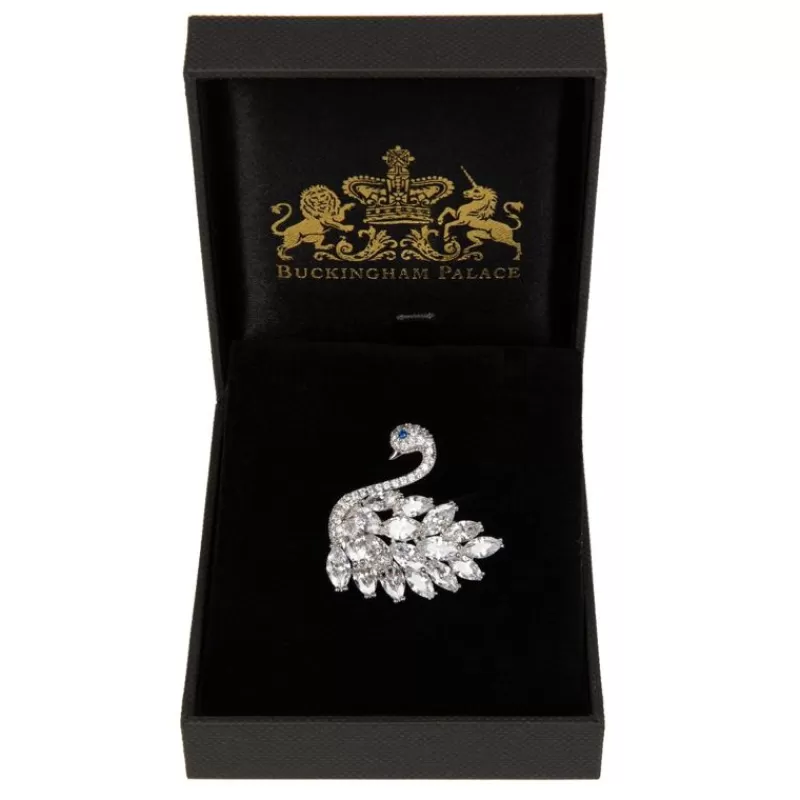 Crystal Swan Brooch*Royal Collection Shop Discount