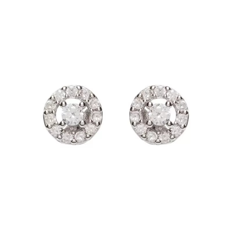 Diamante Stud Earrings*Royal Collection Shop Discount