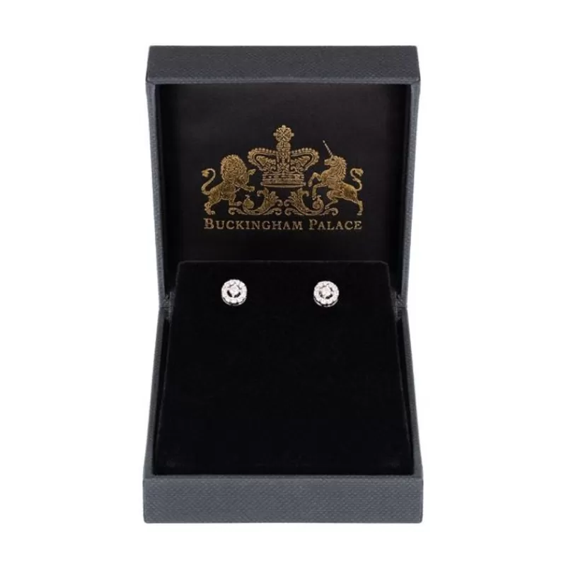 Diamante Stud Earrings*Royal Collection Shop Discount