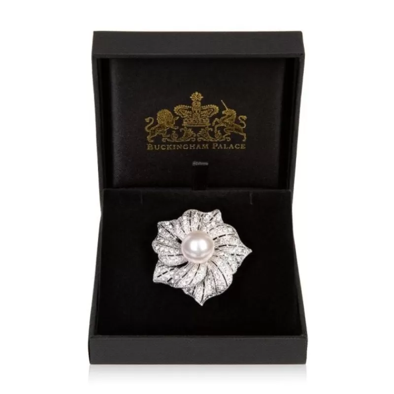 Flower With Pearl Brooch*Royal Collection Shop Cheap