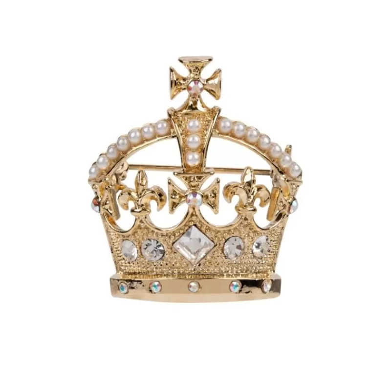 Gold Crown Brooch*Royal Collection Shop Best