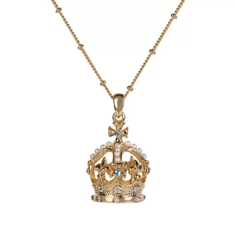 Gold Crown Necklace*Royal Collection Shop Best Sale