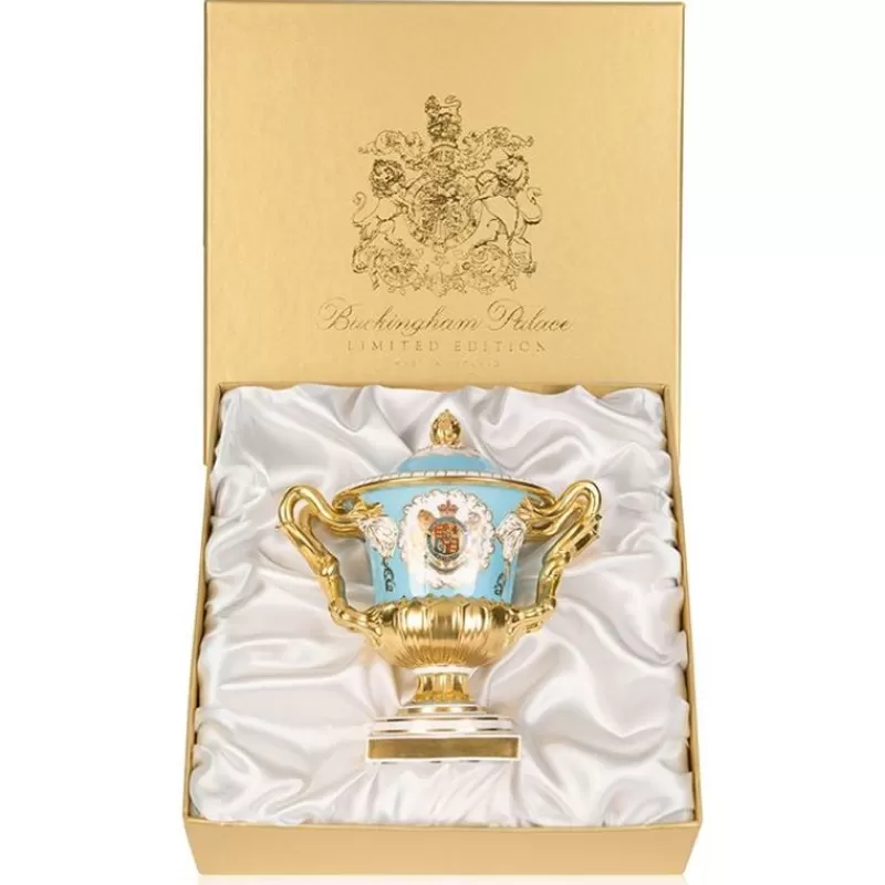 Limited Edition Coat Of Arms Gadroon Vase*Royal Collection Shop Shop