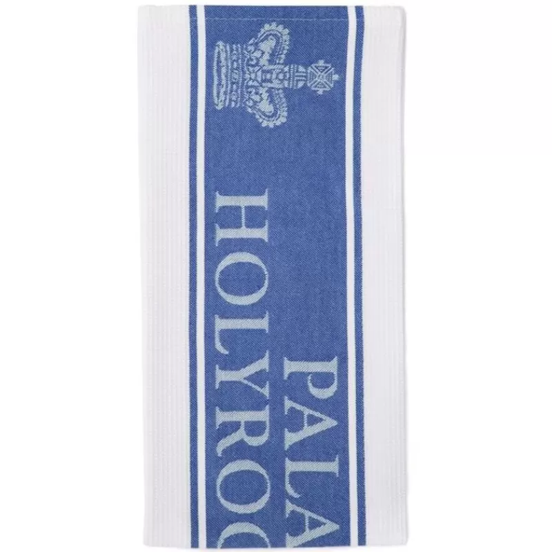 Palace Of Holyroodhouse Blue Waffle Tea Towel*Royal Collection Shop Cheap