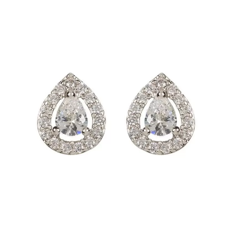 Silver Teardrop Earrings*Royal Collection Shop Online