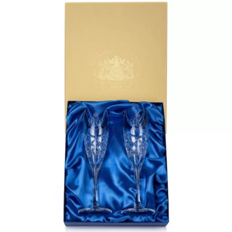 The Coronation Limited Edition Champagne Flutes*Royal Collection Shop New