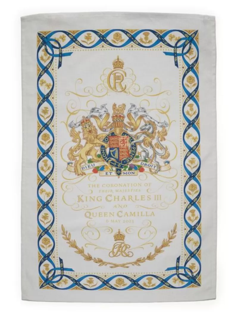 The Coronation Tea Towel*Royal Collection Shop Best Sale