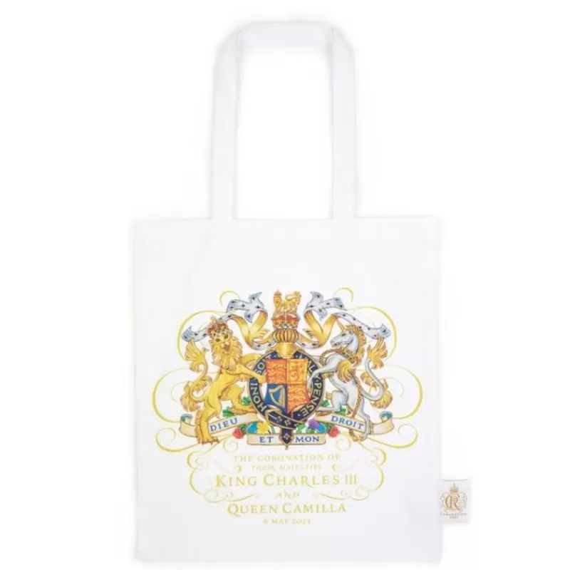 The Coronation White Tote Bag*Royal Collection Shop Discount