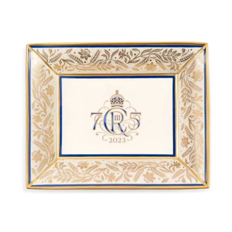 The King'S 75Th Birthday Limited Edition Navy Tray*Royal Collection Shop Sale