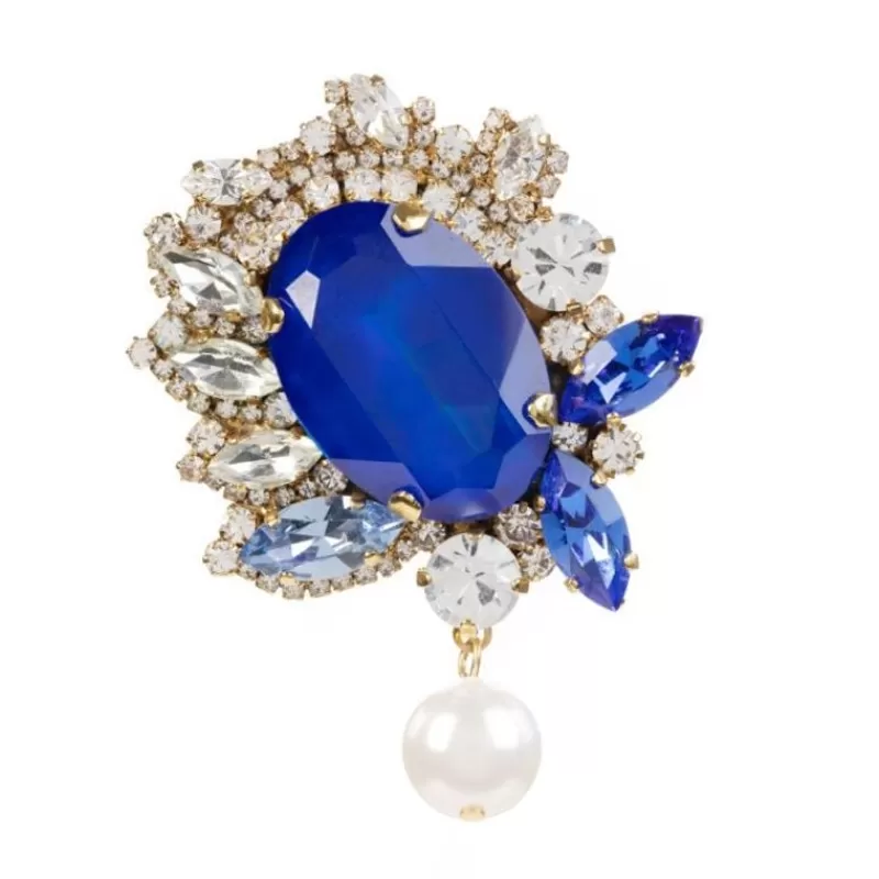 Vicki Sarge Blue Crystal Brooch*Royal Collection Shop Hot