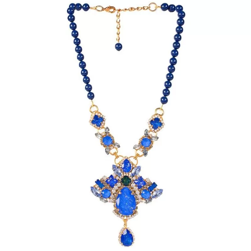 Vicki Sarge Large Blue Necklace*Royal Collection Shop Flash Sale