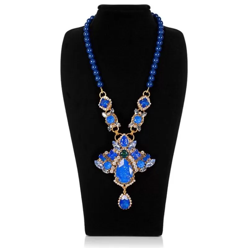 Vicki Sarge Large Blue Necklace*Royal Collection Shop Flash Sale