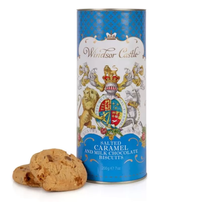 Windsor Castle Salted Caramel And Chocolate Biscuit Tube*Royal Collection Shop Cheap