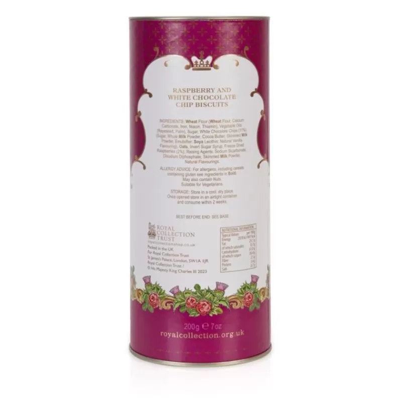 Windsor Castle White Chocolate And Raspberry Biscuit Tube*Royal Collection Shop Cheap